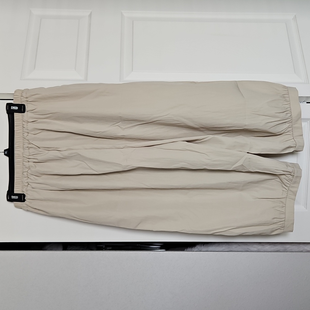 Beige Drawstring Cargo Pants - Picture 2 of 4